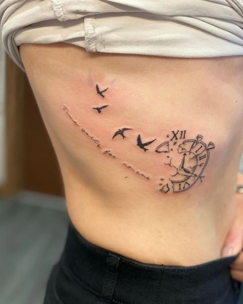 Life Clock Tattoo, Tattoo Hourglass Clock, Stop Watch Tattoo For Women, Half Clock Tattoo Design, Compass Clock Tattoo Design, Pocket Watch Tattoos For Women, Watch Tattoos For Women, Clock Tattoo Ideas For Women, Clock Tattoo Design Women