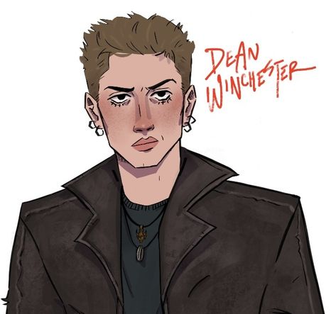 Dean Winchester Fan Art, Caring Man, Spn Fanart, Supernatural Cartoon, First Human, Supernatural Fan Art, Supernatural Art, Supernatural Destiel, Family Ties