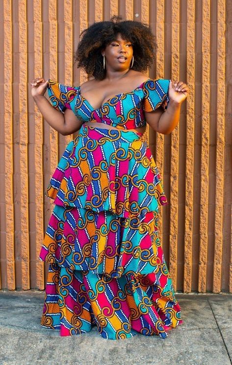 Ankara Maxi Gown, Chitenge Dresses, Dashiki Fashion, Lunch Dresses, Ankara Styles For Women, African Attire Dresses, African Print Maxi Skirt, Shweshwe Dresses, African Print Dress Ankara