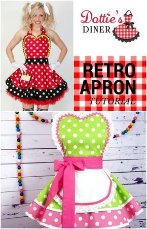 20 DIY Aprons With Free Patterns That Will Keep You Fashionable #diy #sew #freepatterns #aprons Aprons Diy Patterns, Apron Patterns Free, Diy Apron Pattern, Aprons Diy, Diy Aprons, Retro Apron Patterns, Free Apron Pattern, Sweetheart Apron, Vintage Apron Pattern