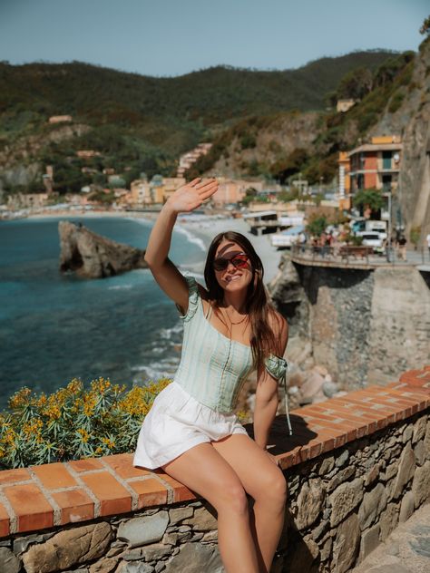 Find one of the best instagram photo spots in Monterosso al Mare, Cinque Terre along the walkway that heads towards Monterosso Old Town from the train station! Look back out over the beach covered in colourful umbrellas and besides the incredible blue water. This is a must see spot on your European Summer trip! 📍44.145261, 9.653263 Summer Destinations Europe, Monterosso Al Mare, Italian Travel, Colorful Umbrellas, Best Instagram Photos, Cinque Terre Italy, Italian Beauty, Photography Summer, Summer Destinations