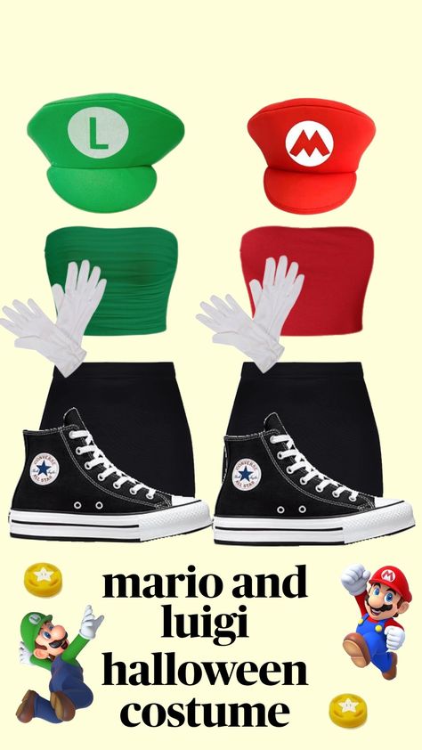 Mario and Luigi😻✌🏽✨ #marioandluigi#fyppppppppppppppppppppppppppppppppppppppppppppppppppppppppp #nomine Super Mario Brothers Costumes, Mario Costume Diy, Mario Brothers Costumes, Luigi Halloween Costume, Super Mario Costumes, Luigi Costume, Mario Y Luigi, Mario Costume, Mario E Luigi