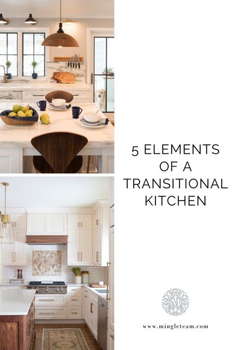 Transitional Modern Kitchen, Modern Transitional Kitchen, White Transitional Kitchen, Transitional Kitchen Ideas, Transitional Style Kitchen, Modern Classic Kitchen, Transitional Kitchens, Transitional Interior Design, Transitional Kitchen Design