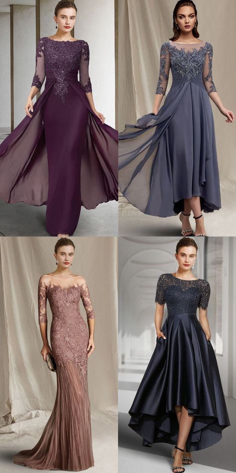 Mother of the Bride Dress Plus Size Elegant V Neck Tea Length Chiffon Lace Short Sleeve with Pleats Appliques Party Dresses 2022 Mascarade Party Outfit Dresses, Long Mothers Dress, Bride Dress Elegant, Anniversary Dress, Party Dress Classy, African Wedding Attire, Mother Of The Bride Dresses Long, Special Event Dresses, Plus Size Elegant