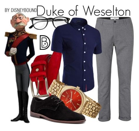 Duke of Weselton by leslieakay on Polyvore featuring polyvore fashion style Topman August Steiner Tom Ford clothing disney disneybound disneycharacter Halloween Disneybound, Villain Disneybound, Frozen Disneybound, Bond Outfits, Disney Bound Outfits Casual, Frozen Outfits, Disney Apparel, Disney Bounds, Tom Ford Clothing