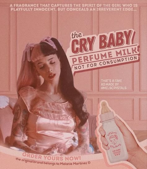 Cry Baby Perfume, Melanie Martinez Poster, Baby Perfume, Poster Aesthetic Room, Aesthetic Room Posters, Baby Posters, Poster Aesthetic, Posters Wall Art, Photo Wall Collage