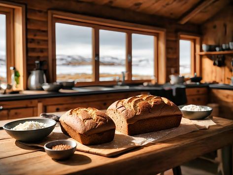 Icelandic Rye Bread Dark Bread, Icelandic Cuisine, Rye Bread Recipes, Flour Substitute, Rye Flour, Brown Bread, Rye Bread, Food History, Golden Syrup