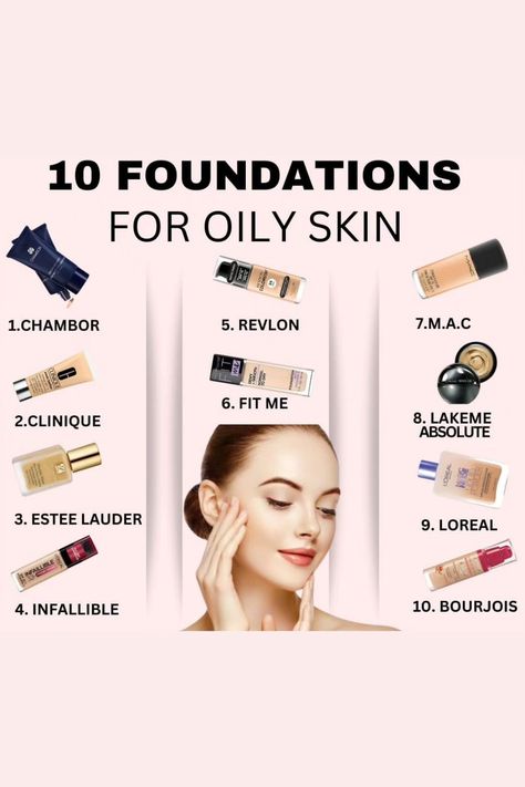 Matte Foundation For Oily Skin, Foundations For Oily Skin, Best Foundation For Oily Skin, Maybelline Fitme, Yellow Eye Makeup, Foundation For Oily Skin, Best Foundations, Loreal Infallible, Lipstick Eyeshadow