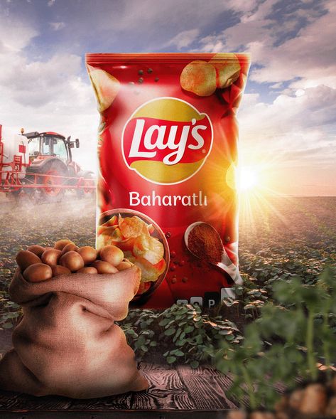 eye-catching ad for lay's #chips #creative #ads #creativeads #poster #socialmediadesigns Lays Poster Design, Chips Creative Ads, Snacks Creative Ads, Chips Ads, Chips Advertising, Chocolate Beer, Visual Advertising, Chip Packaging, Lays Chips