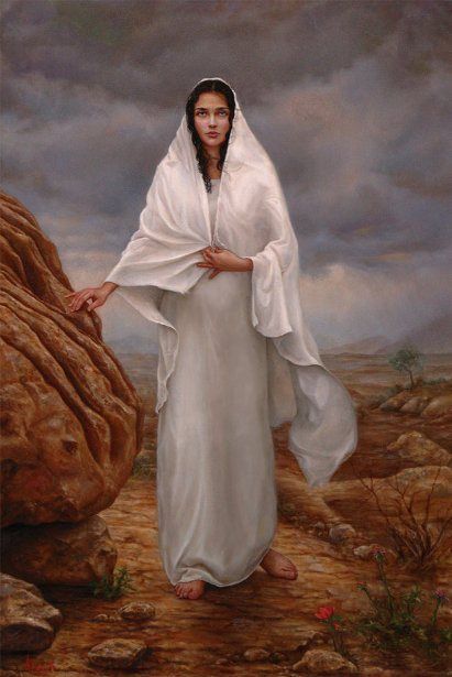 Mary Magdalene: Jesus had cast out 7 demons from her and she became one of His most devoted followers, among a group of women who cared for the disciples. Jesus said of her: "Wherefore I say unto thee, Her sins which are many, are forgiven; for she loved much: but to whom little is forgiven, the same loveth little."-LK 7:47 KJV Mary Magdalene And Jesus, Mother Of Christ, Marie Madeleine, Blessed Mary, Woman In White, Maria Magdalena, Mama Mary, Queen Of Heaven, Mary Magdalene