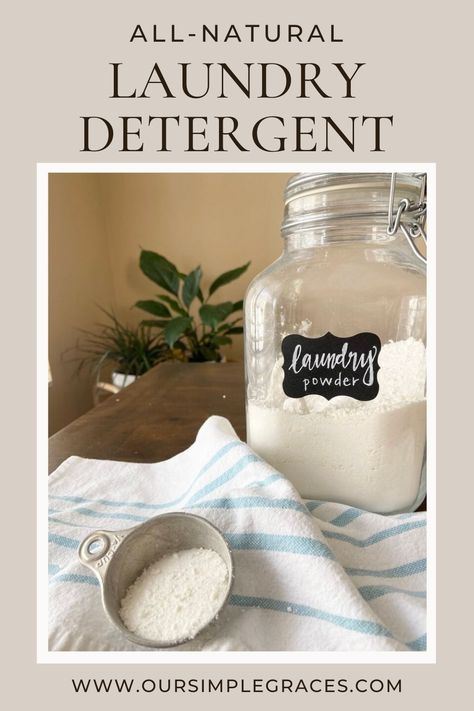 Natural Laundry Detergent Diy, Natural Laundry Detergent Recipe, Diy Laundry Detergent Powder, Laundry Recipe, Organic Laundry Detergent, Essential Oils For Laundry, Diy Detergent, Homemade Detergent, Laundry Detergent Recipe