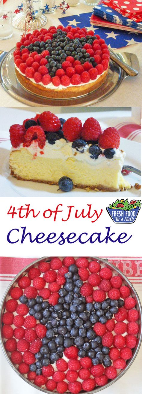 4th of July Cheesecake - Fresh Food In A Flash 4th Of July Cheesecake Recipes, 4th July Cheesecake, Fourth Of July Cheesecake, July 4th Cheesecake, Cheesecake 4th Of July, 4th Of July Cheesecake, Fourth Of July Cheesecake Bars, Patriotic Cheesecake, 4th Of July Food Cheesecake