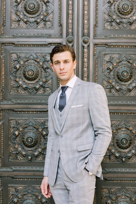 Boardroom or beachside, the Light Gray Plaid Notch Lapel Suit will not disappoint. Our design boasts a gray plaid ombre pattern, Super 130’s Merino wool, flat front pants and sizing available in both modern and slim fits. The wool crepe creates a flattering drape that will make anyone feel like a million bucks. Customize your plaid wedding suit with our suit builder and bring your style to life. Light Grey Suit Men, Gray Plaid Suit, Light Gray Suit, Light Gray Wedding, Plaid Suit Men, Plaid Tuxedo, Linen Suits For Men, Plaid Wedding, Groomsmen Grey