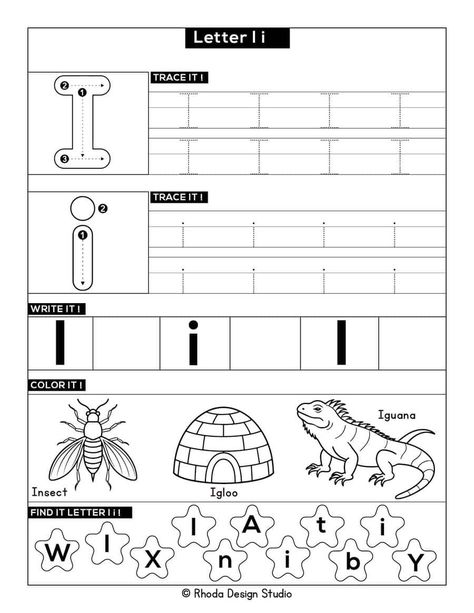 Letter I Coloring Pages Letter I Free Printables, Letter I Preschool Worksheets, Letter I Activity For Preschoolers, Letter I Worksheets For Preschoolers, Letter I Preschool, Letter I Crafts For Preschoolers, Letter I Activities For Preschool, Letter I Coloring Pages, I Coloring Pages