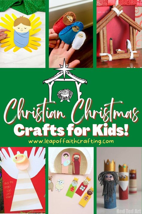 Homemade Nativity, Nativity Crafts For Kids, Religious Christmas Art, Religious Christmas Crafts, Christian Christmas Crafts, Rudolph Crafts, Merry Christmas Printable, Christmas Crafts For Toddlers, Preschool Christmas Crafts