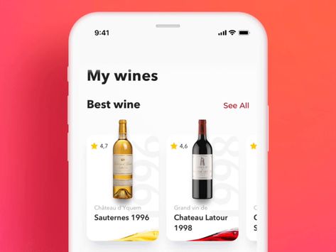 Wine Connoisseur App Concept Animation by Shakuro Design Beer App, Wine Website, Drink App, Wine App, App Wireframe, Flow App, Ios 7 Design, Food Logos, Motion App