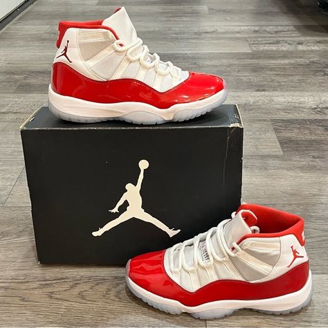 Jordan 11 Cherry Mens Size 10.5 Air Jordan 11 Cherry, Jordan 11 Cherry, Jordan Red, Air Jordan 11, Jordans For Men, Jordan 11, Made In China, Air Jordan, Air Jordans