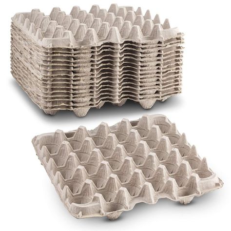 Biodegradable Pulp Fiber Egg Flats for Storing up to 30 Large or Small Eggs/Makes a Great Home for Roach Colony by MT Products (15 Pieces)  (As an Amazon Associate I earn from qualifying purchases) Storing Eggs, Feed Store, Duck Eggs, Egg Crates, Egg Drop, Chicken Farm, Craft Club, Egg Carton, Chicken Eggs