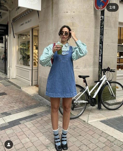 Denim Dress Outfit, Look Festival, Nashville Outfits, Evening Outfits, Brunch Outfit, Mode Inspo, Mode Vintage, Denim Outfit, Outfits Casuales