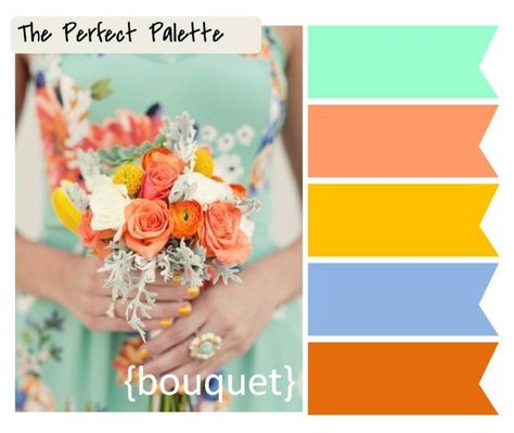 {The Perfect Palette}: Spring Break Grad Brunch, Wedding Palette, Theme Color, Perfect Palette, Spring Inspiration, Colour Schemes, Spring Colors, A Color, Color Themes