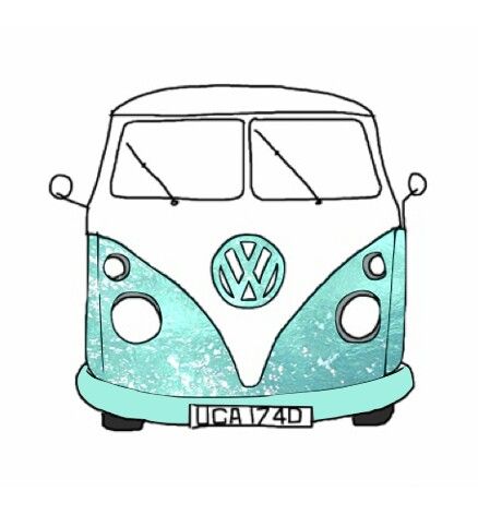 Tumblr Drawings Easy, Van Drawing, Tumblr Sketches, Tumblr Transparents, Tumblr Png, Tumblr Drawings, Hippie Van, Tumblr Stickers, Hippie Home Decor