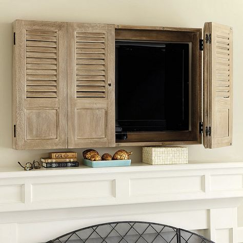 Outdoor Tv Enclosure, Outdoor Tv Cabinet, Tv Enclosure, Hanging Tv On Wall, Swivel Tv Stand, Tv Wall Cabinets, Hidden Tv, Tv Covers, Build A Wall