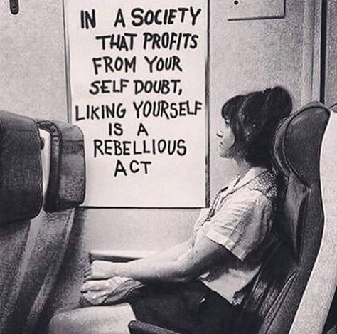 In a society that profits from your self doubt, loving yourself is an act of rebellion. Cărți Harry Potter, Intp, A Sign, Pretty Words, Photoshoot Ideas, Beautiful Words, Inspire Me, Words Quotes, Life Lessons