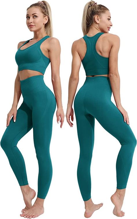 Feminine Style Summer, Girls Sports Wear, Workout Sets For Women, Fitness Wear Women, Running Sports Bra, High Waisted Yoga Leggings, Sports Wear Women, Sportswear Leggings, Girls Vest