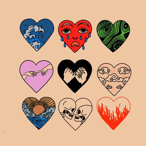 Black And Red Heart Tattoo, A Frame Tattoo, Heart Frame Tattoo, Error Tattoo, Heart Flash Tattoo, Pop Art Tattoo, Antler Queen, Heart Tattoo Ideas, Flash Sketch