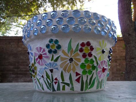 Flower Pot Mosaic Pot, Mosaic Planters, Mosaic Pots, Mosaic Vase, Mosaic Flower Pots, Flower Pot Art, Mosaic Garden Art, Painted Clay Pots, Mosaic Tile Art