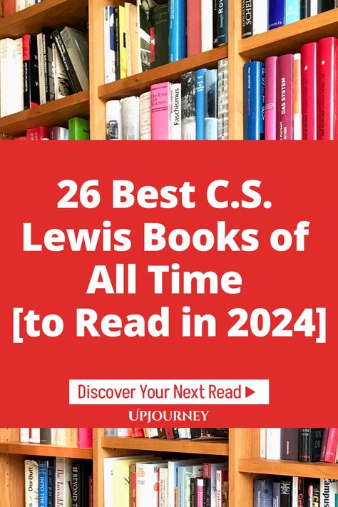 Discover the 26 Best C.S. Lewis Books of All Time to add to your reading list in 2024. From timeless classics to lesser-known gems, immerse yourself in the enchanting world created by this iconic author. Whether you're a long-time fan or new to his work, there's something for everyone in this curated selection of must-reads. Explore the magical realms and profound wisdom found within C.S. Best Cs Lewis Books, C S Lewis Books, Cs Lewis Books, Best Non Fiction Books, Clive Staples Lewis, Work Etiquette, Psychology Terms, Fiction Books To Read, Mere Christianity