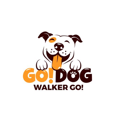 Dog Logos Ideas, Dog Walking Logo, Walk Logo, Golden Retriever Illustration, Ideas Para Logos, Walker Logo, Pet Shop Logo, Dog Logo Design, Urban Logo