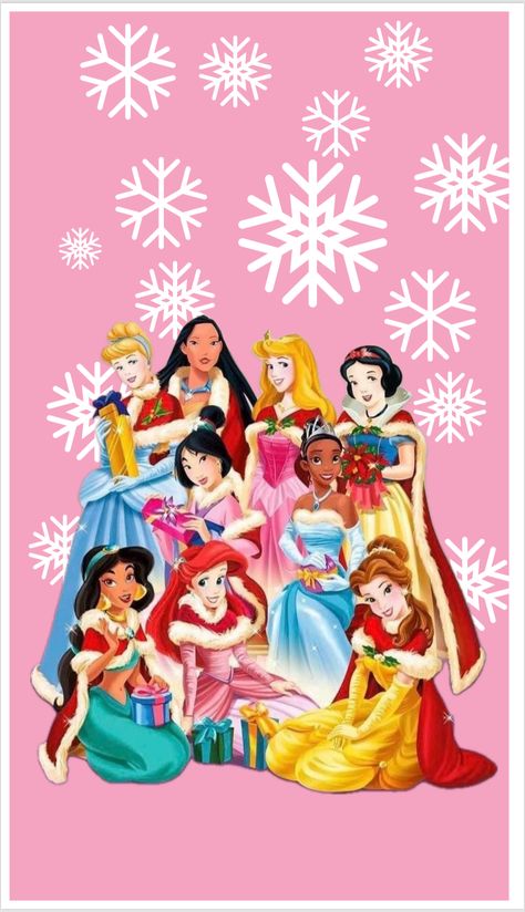 Disney Princess Christmas Wallpaper, Christmas Disney Princess, Disney Princess Christmas, Christmas Wallpaper Iphone, Real Disney Princesses, Princess Christmas, Mickeys Christmas Carol, Disney Christmas Ornaments, Xmas Wallpaper