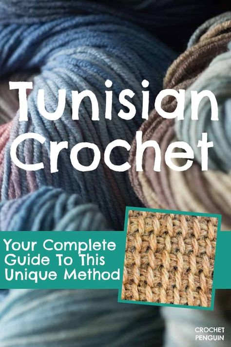 Tunisian Crochet Free, Tunisian Stitches, Tunisian Crochet Blanket, Double Ended Crochet, 100 Crochet Stitches, Crochet Tunisian, Tunisian Crochet Pattern, Balls Of Yarn, Crochet Penguin