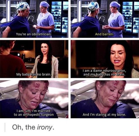 The irony. It hurts! *cries* Greys Quotes, Greys Anatomy Episodes, Aj Cook, Grays Anatomy Tv, Greys Anatomy Funny, Jessica Capshaw, Anatomy Quotes, Greys Anatomy Characters, Grey Quotes