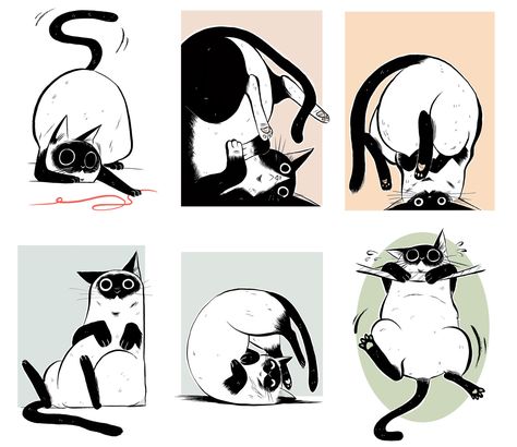 Emi Lenox - Cat Style Bd Art, Pictures Of Cats, Cat Drawings, Cat Doodle, Arte Sketchbook, Arte Inspo, Cats Illustration, Arte Animal, Art And Illustration