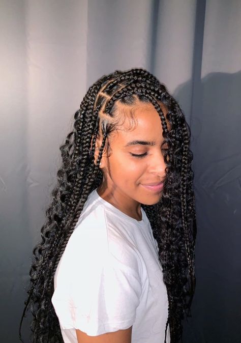 Goddess Box Braids, Braids Wigs, Knotless Box Braids, Braiding Styles, Big Box Braids Hairstyles, Black Ponytail Hairstyles, Goddess Braids Hairstyles, Faux Locs Hairstyles, Cute Braided Hairstyles