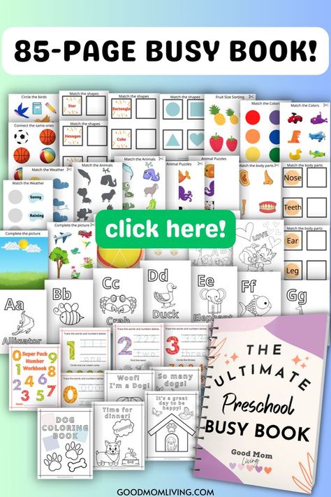 printable busy book Busy Books For Preschoolers, Busy Books For Kids, Busy Book Idea Canva, Kindergarten Busy Book Free Printable, Busy Book Diy, Busy Books For Toddlers Free Printable, Book Preschool Activities, Diy Toddler Activities, Busy Book Ideas