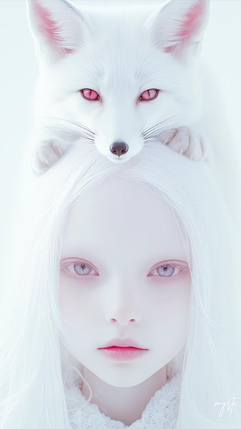 【WHITE & RED】 ⁀➷ Wallpaper ✪ White Red Wallpaper, Princesse Disney Swag, People With Red Hair, Ahri Wallpaper, Fox Eyes, Japon Illustration, Foto Art, Red Wallpaper, Dark Photography