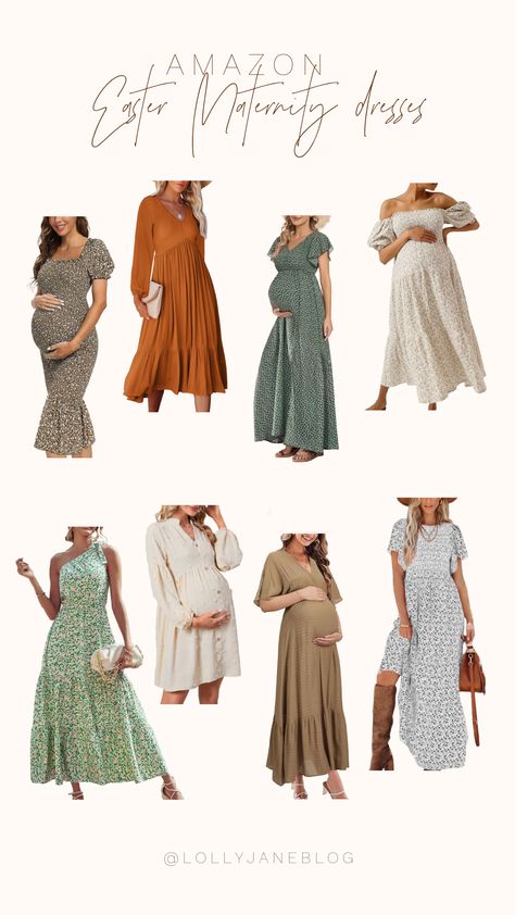 Amazon has some beautiful maternity options for this spring and Easter sunday! We are obsessed with these long flowy dresses, and especially the floral prints! I absolutely adore these beautiful solid dresses as well, they are perfect for maternity shoots! Maternity Easter Dress, Easter Outfit Pregnant Women, Easter Maternity Outfit, Maternity Easter Outfit, Spring Maternity Dress, Maternity Shoot Dress, Maternity Photo Dress, Spring Maternity Photos, Cards Ideas Handmade