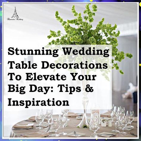 Transform your wedding with stunning wedding table decorations that set the perfect ambiance for your big day. Discover creative tips and inspiring ideas to elevate your reception tables, from elegant centerpieces to charming place settings. Whether you prefer rustic charm or modern elegance, find the perfect style that reflects your personality and theme. Make your wedding unforgettable with these beautiful decoration ideas that will wow your guests. Decorating Cake Table For Wedding, Wedding Table Settings Without Plates, Round Table Decor, Reception Tables, Elegant Centerpieces, Unique Tables, Wedding Table Decorations, Beautiful Decoration, Reception Table