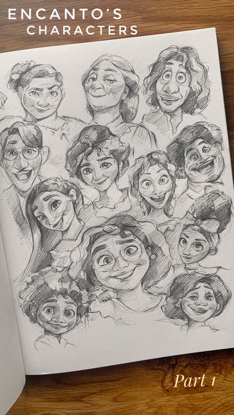 Encanto Drawing Ideas, Anais Gonzalez, Drawing Disney Characters, Cute Dragon Drawing, Cartoon Sketch, Disney Drawings Sketches, Gcse Art Sketchbook, Doodle Characters, Pen Art Drawings