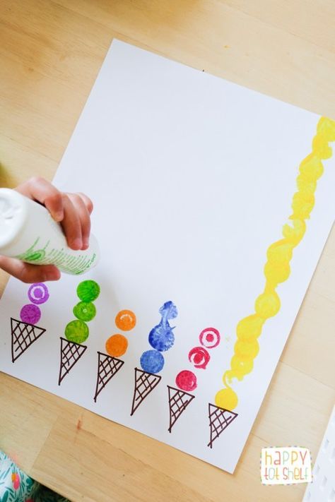 Ice Cream Activities For Preschoolers - Happy Tot Shelf Ice Cream Activities, Letter I Activities, Letter I Crafts, Summer Preschool Activities, Ice Cream Crafts, Ice Cream Art, Summer Preschool, Ice Cream Theme, Daycare Activities