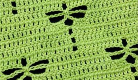 Learn A New Crochet Stitch: Dragonfly Stitch Crochet Pattern - Knit And Crochet Daily Crochet Dragon Fly Blanket Free Pattern, Dragon Fly Crochet Pattern Free, Dragon Fly Crochet Pattern, Dragonfly Crochet Pattern Free, Dragon Fly Crochet, Dragonfly Stitch, Crochet Dragonfly Pattern, Dragonfly Crochet, Crochet Dragonfly