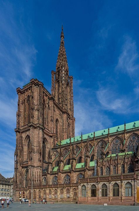 French Cathedrals, Strasbourg Cathedral, Cathédrale Notre-dame, Gothic Church, Winter Vacation, Strasbourg, Beautiful Architecture, Dream Destinations, Cologne Cathedral