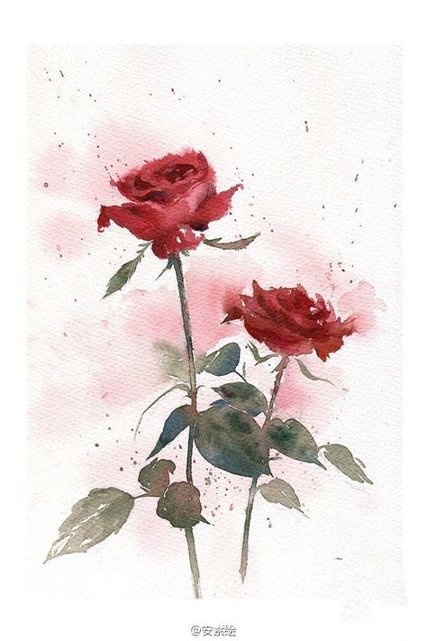 Simple Rose Outline, Red Rose Sketch, Rose Drawing Tutorial, Rose Pencil Drawing, Red Rose Drawing, Red Rose Art, Sketch Rose, Rose Drawing Simple, Arte Aesthetic