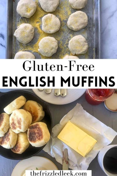 Gluten Free Flour Breakfast Recipes, Gluten Free Eggless Breakfast, Fast Gluten Free Breakfast, Gf English Muffins, Low Carb English Muffin Recipe, Gluten Free English Muffin Bread, Almond Flour English Muffins, Gluten Free Pancake Muffins, Gluten Free Sourdough English Muffins