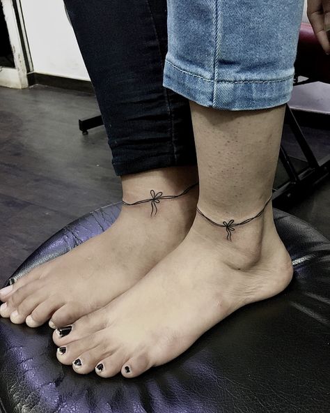 Ankle Bracelet Tattoos, Anklet Tattoo, Bracelet Tattoos, Tattoos For Moms, Ankle Tattoo Designs, Ankle Bracelet Tattoo, Anklet Tattoos, Tattoo Bracelet, Sister Tattoos