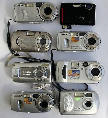 !@# JOB LOT OF  UNTESTED DIGITAL CAMERAS FOR SPARES OR REPAIR... Cute Camera, Retro Gadgets, Camera Digital, Poses References, Vintage Cameras, Digital Cameras, Camera Photography, Digital Camera, Different Types