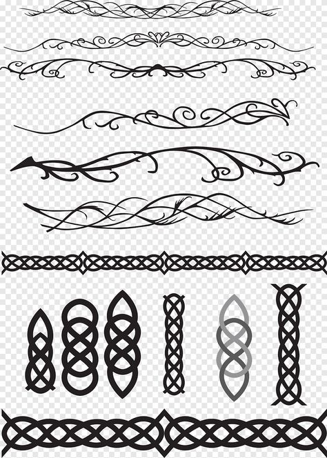 Elvish Pattern Design, Celtic Band Tattoo Design, Celtic Line Art, Simple Celtic Designs, Elven Design Pattern, Fantasy Pattern Design, Elvish Pattern, Celtic Octopus, Elvish Embroidery